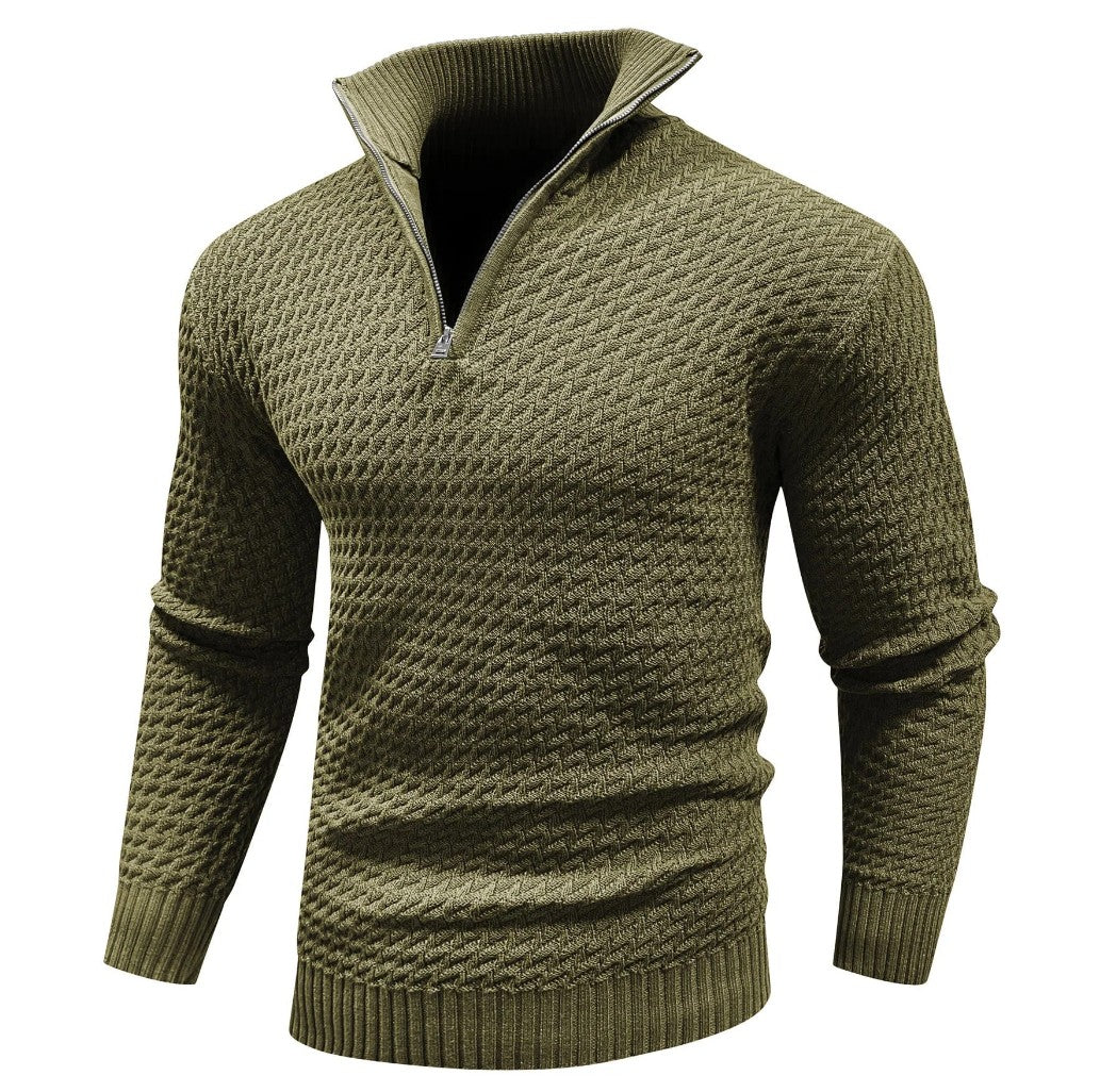 Men's Sweater Plus Size Half-turtleneck