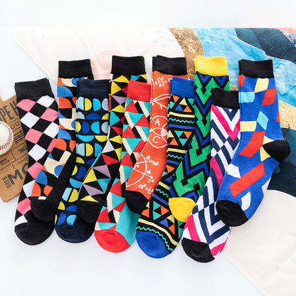 Mid-tube Star Animal Tide Socks