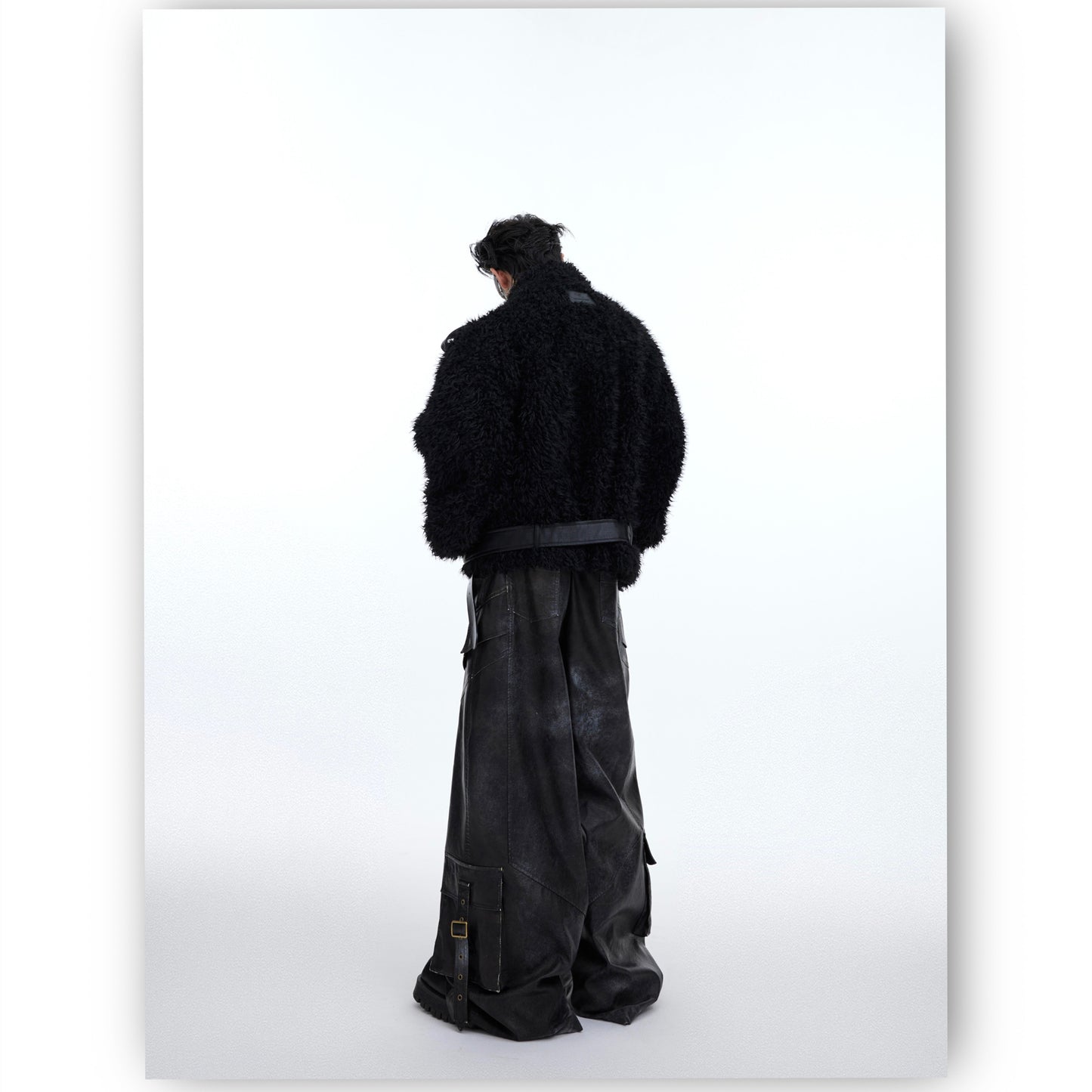 Heavyweight Deconstructed Plush Fur Cotton Jacket