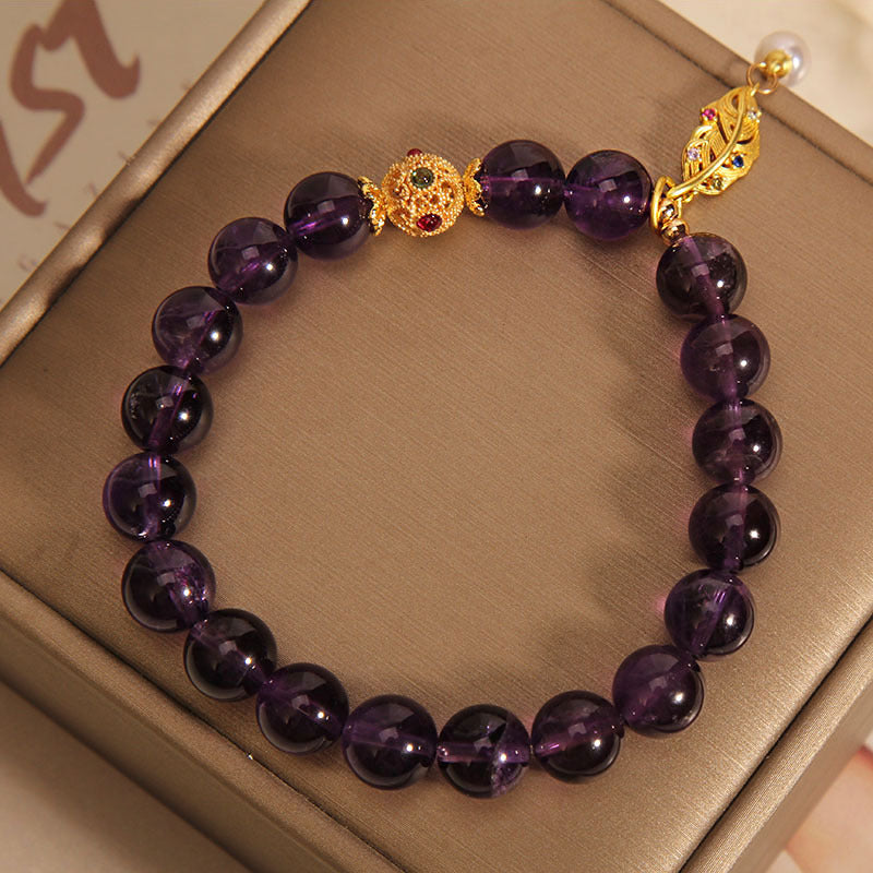 Fashion Retro Purple Crystal Bracelet