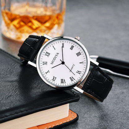 Simple Leather Belt Men's Quartz Watch