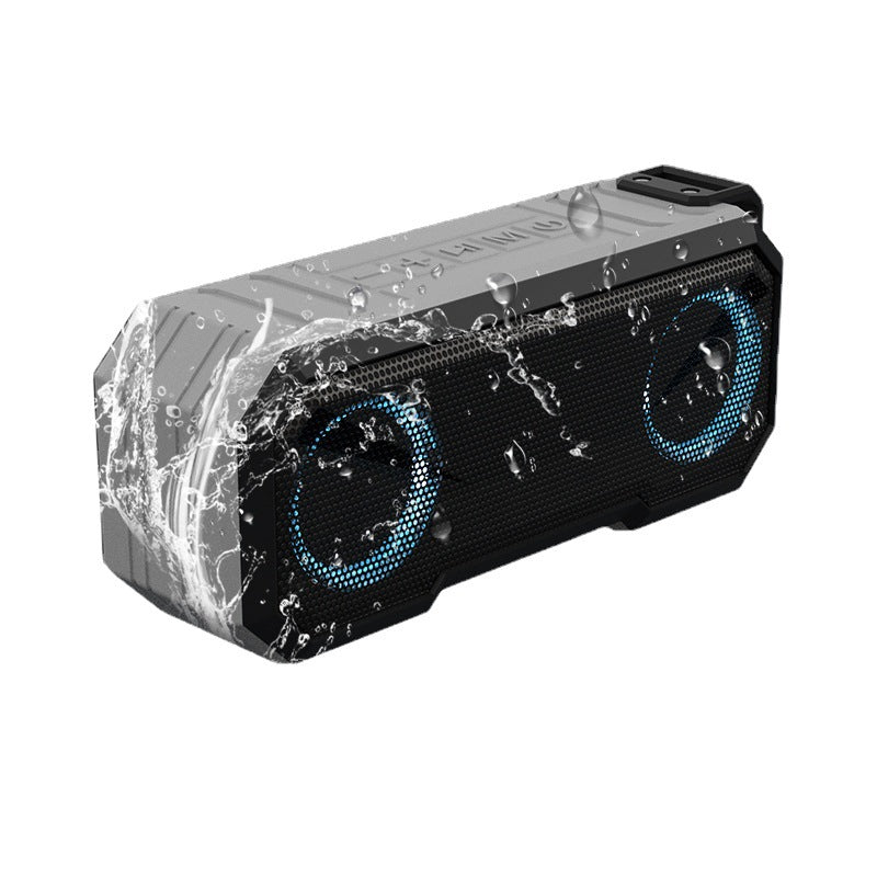 Waterproof Colorful Luminous Outdoor Wireless Speaker With Dual Speakers With Power Bank