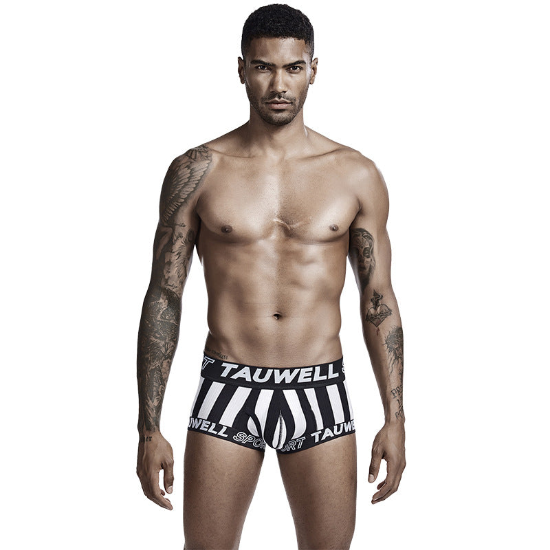 Vertical Stripes Fashion Sports Trendy Men's Underwear