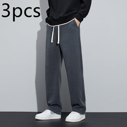 Fleece-lined Thickened Corduroy Pants Men's