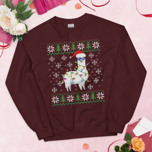 European And American Christmas Festival Cartoon Printed Round Neck Pullover