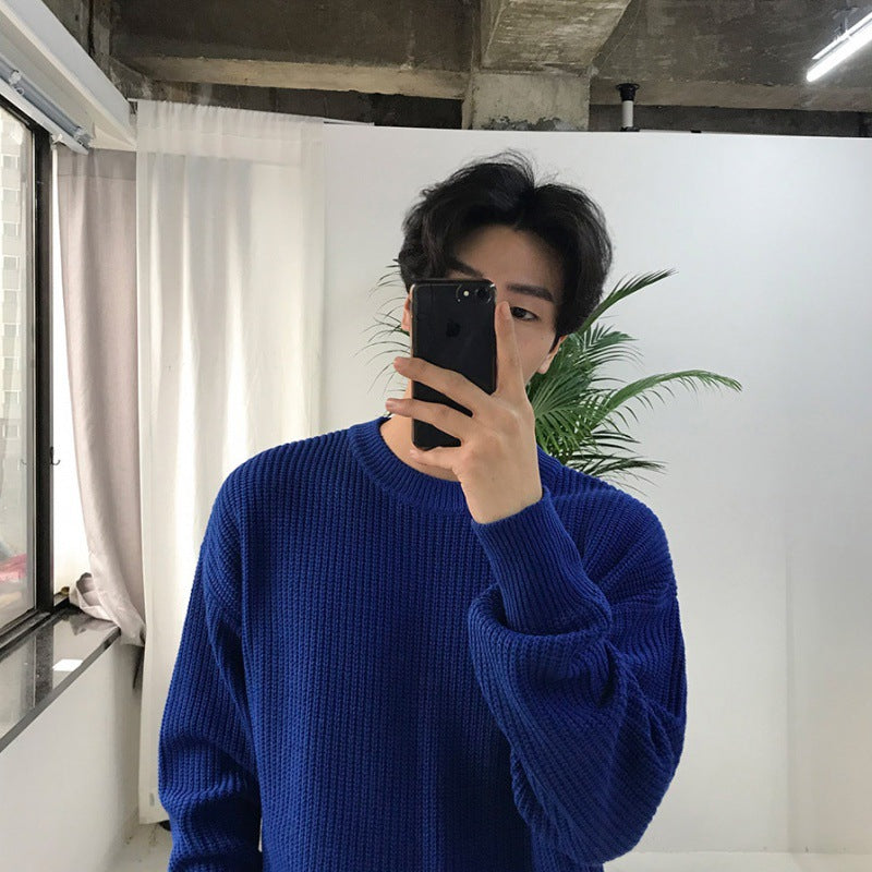 Pullover Crew Neck Casual Warm Sweater