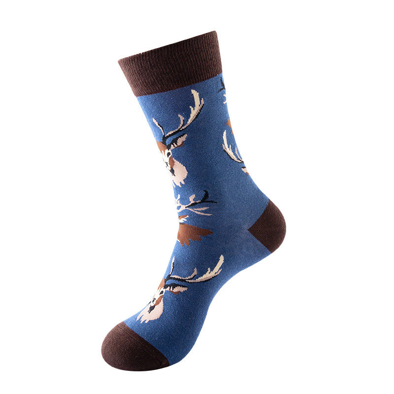 Mid-tube Star Animal Tide Socks