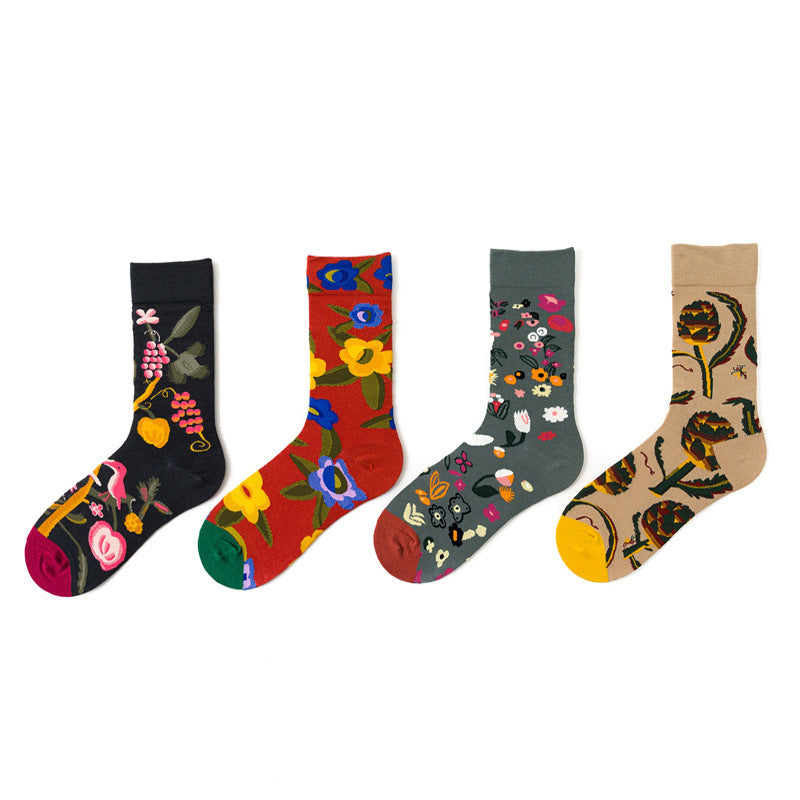 Artistic Women's Socks Jacquard Street Sesh Retro