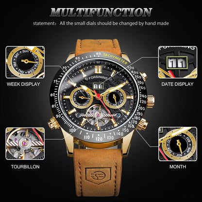 Men's Stylish And Versatile Automatic Mechanical Watch Waterproof