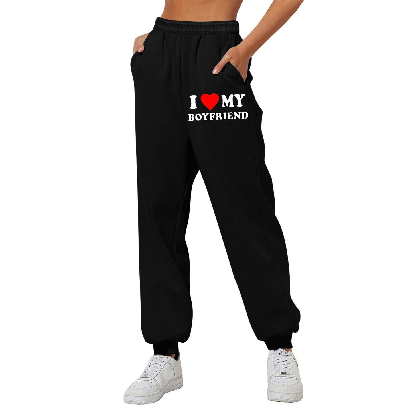 Men's And Women's Fashionable Printed Casual Sanitary Pants