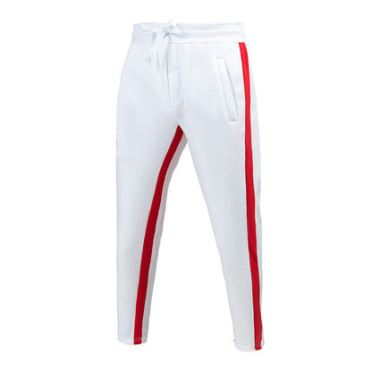 Men's Loose Sports And Leisure Striped Drawstring Pants