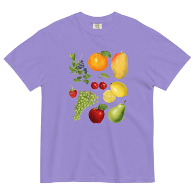 European And American Fruit Digital Printing Casual Round Neck Short Sleeves