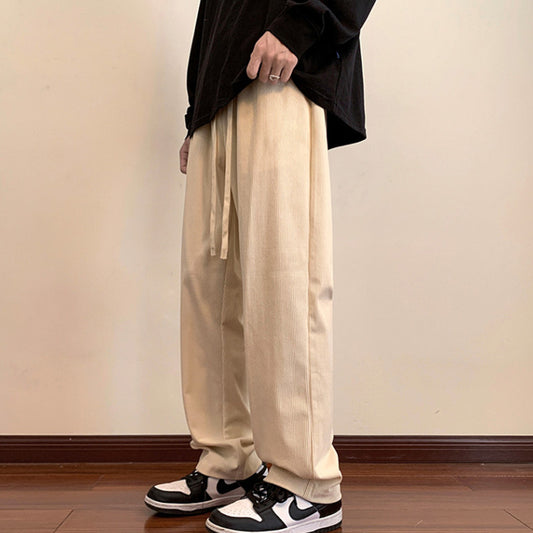 Corduroy Autumn And Winter New Fleece-lined Thick Casual Pants