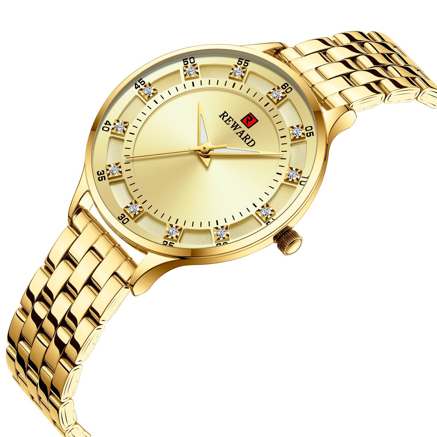 Fashion Steel Belt Quartz Diamond Women's Watch Waterproof