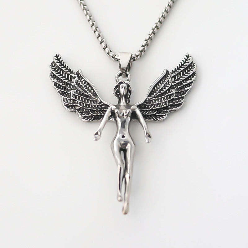 Angel Wings Pendant Companion Necklace