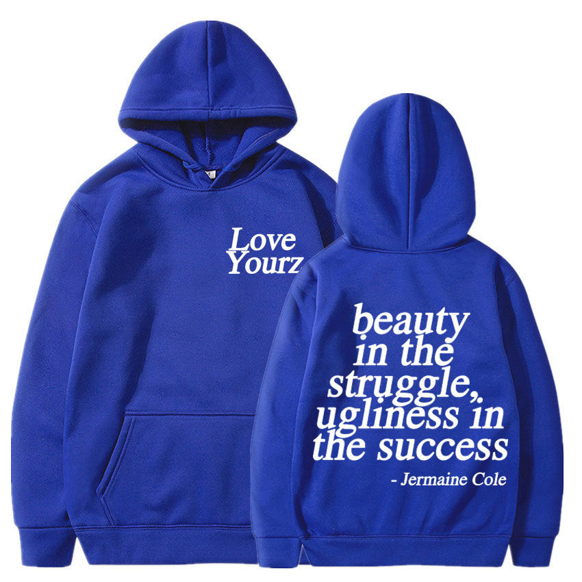 Cole Dreamville Love Yourz Lyrics Print Hooded Vintage Fas