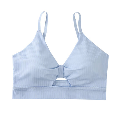 Ice Silk Thread Underwired Padded Adjustment Strap Bra