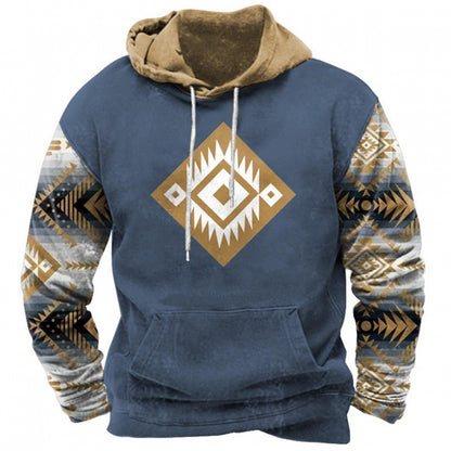 Fashion Trendy Printed Hoodie Men