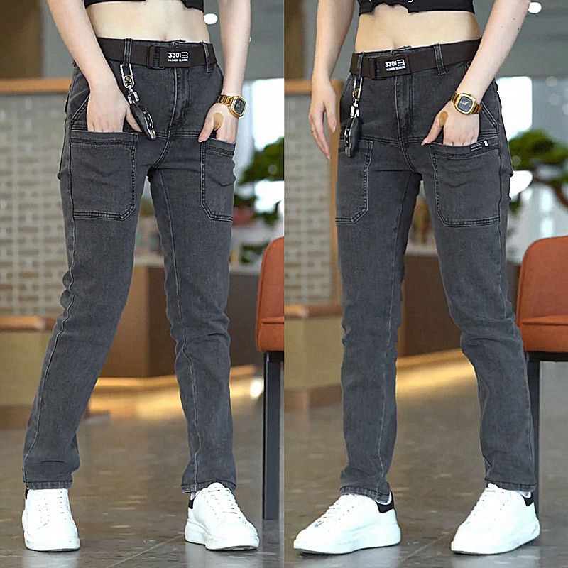 Straight Jeans Men's Summer Thin Trendy All-matching