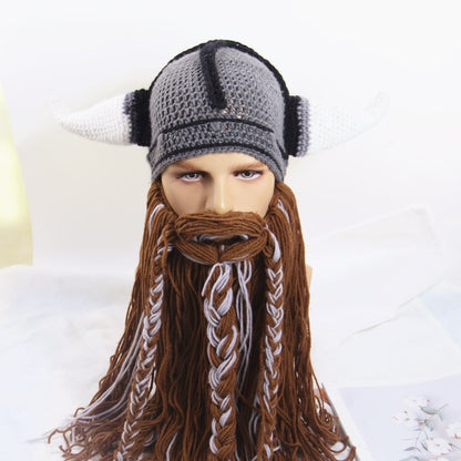 Funny Bearded Hat Knitted Wansheng Funny