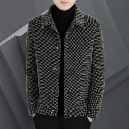 Velvet Padded Thickened Coat Male