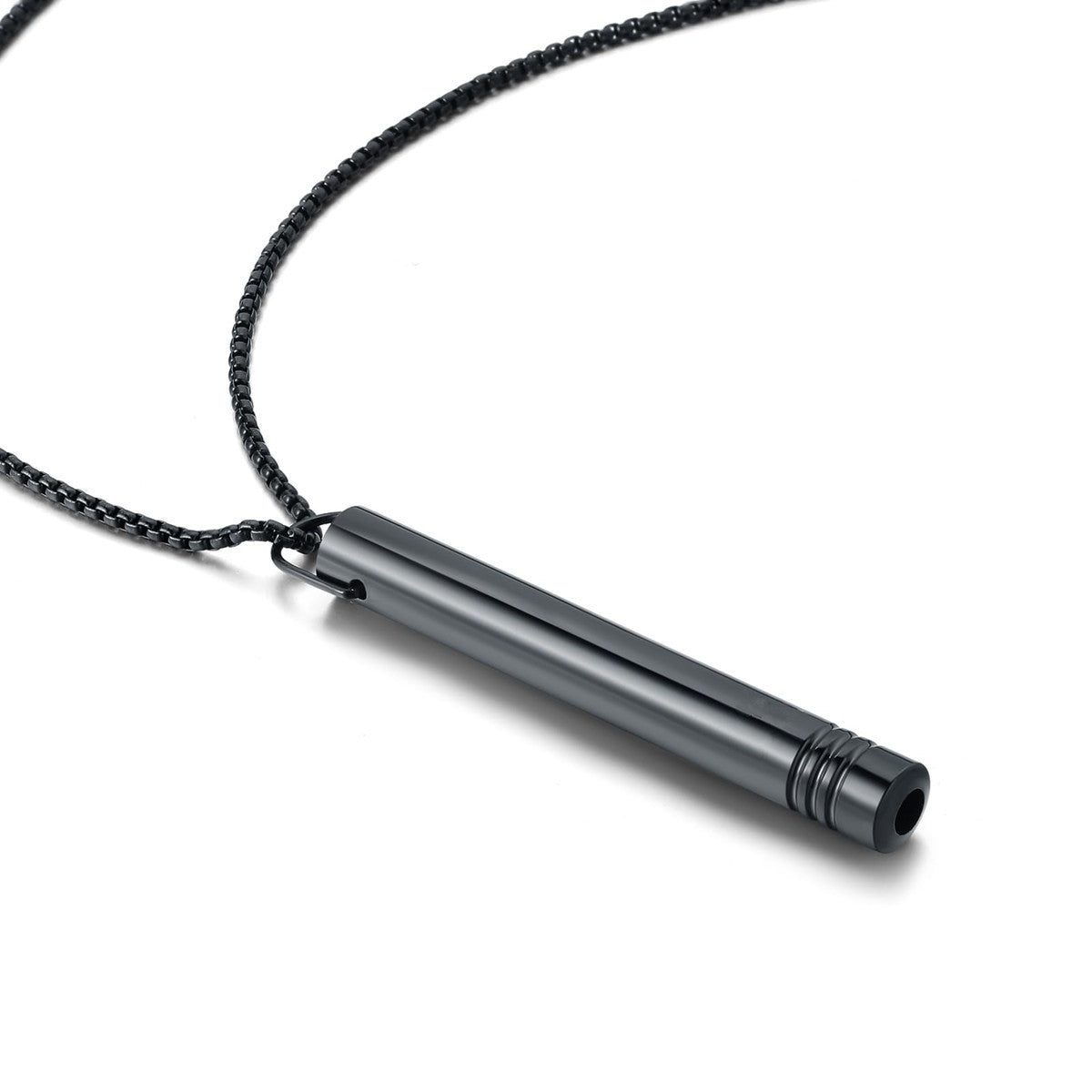 Yoga Breathing Decompression Stainless Steel Pendant Necklace