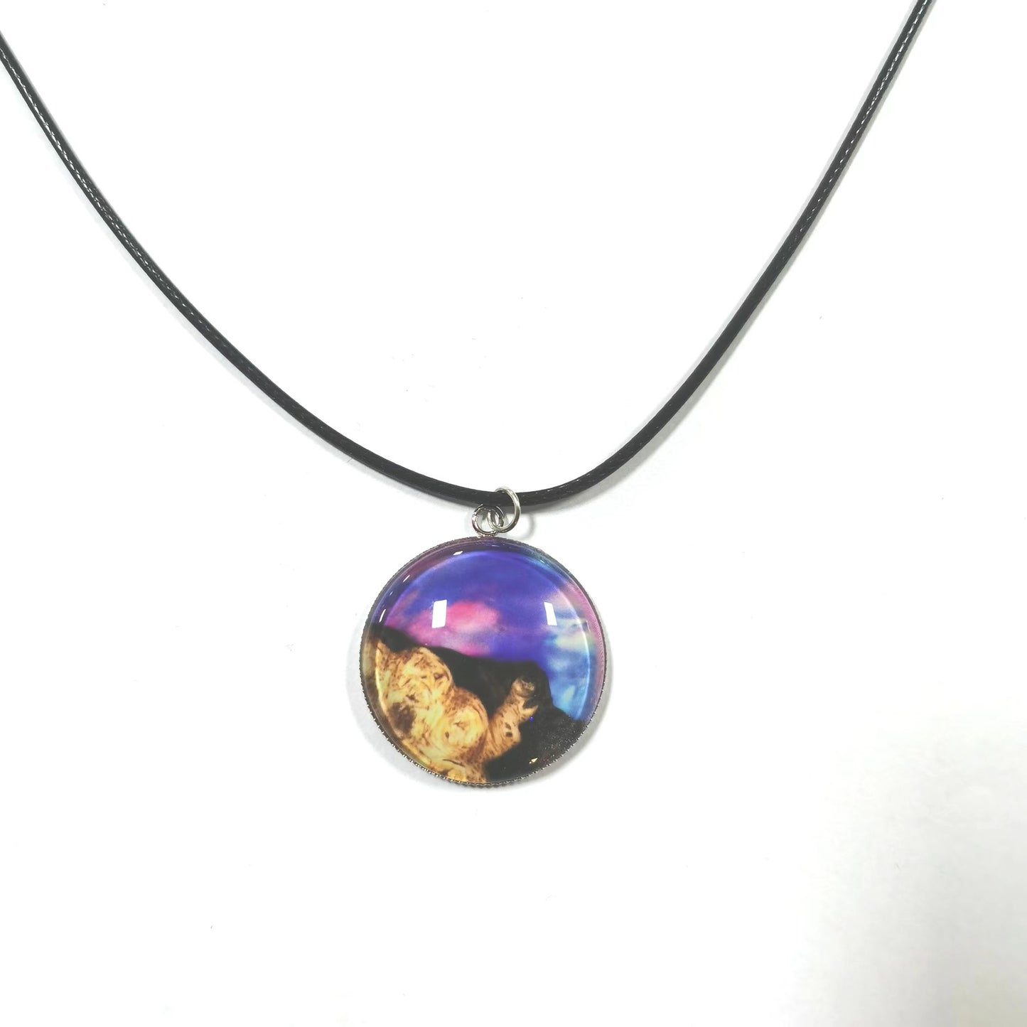 Gem Pendant Necklace Solar System Starry Sky Necklace