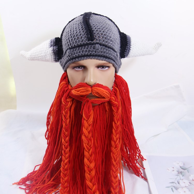 Funny Bearded Hat Knitted Wansheng Funny