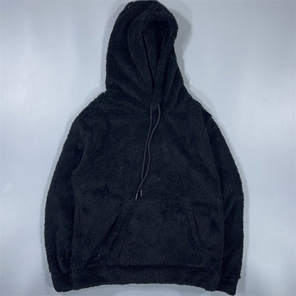 Plush Hooded Pullover Warm Men And Women