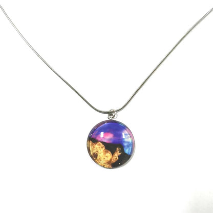 Gem Pendant Necklace Solar System Starry Sky Necklace