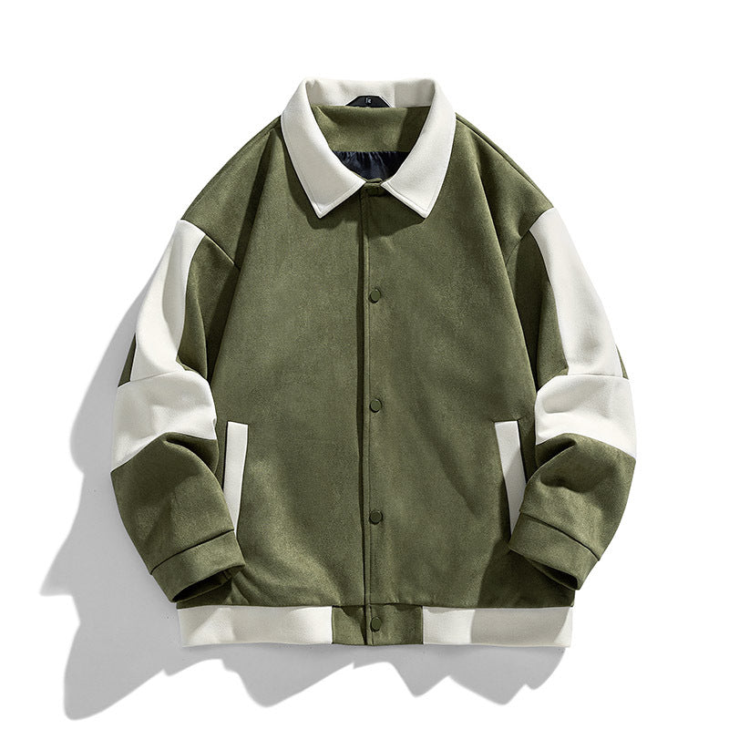 Retro Loose Men's Jacket Baseball Uniform