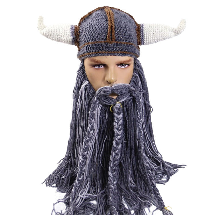 Funny Bearded Hat Knitted Wansheng Funny