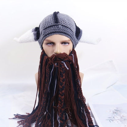 Funny Bearded Hat Knitted Wansheng Funny