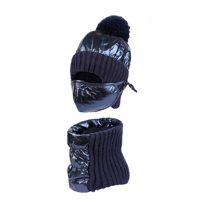 Hat Scarf Mask Three-piece Suit For Men