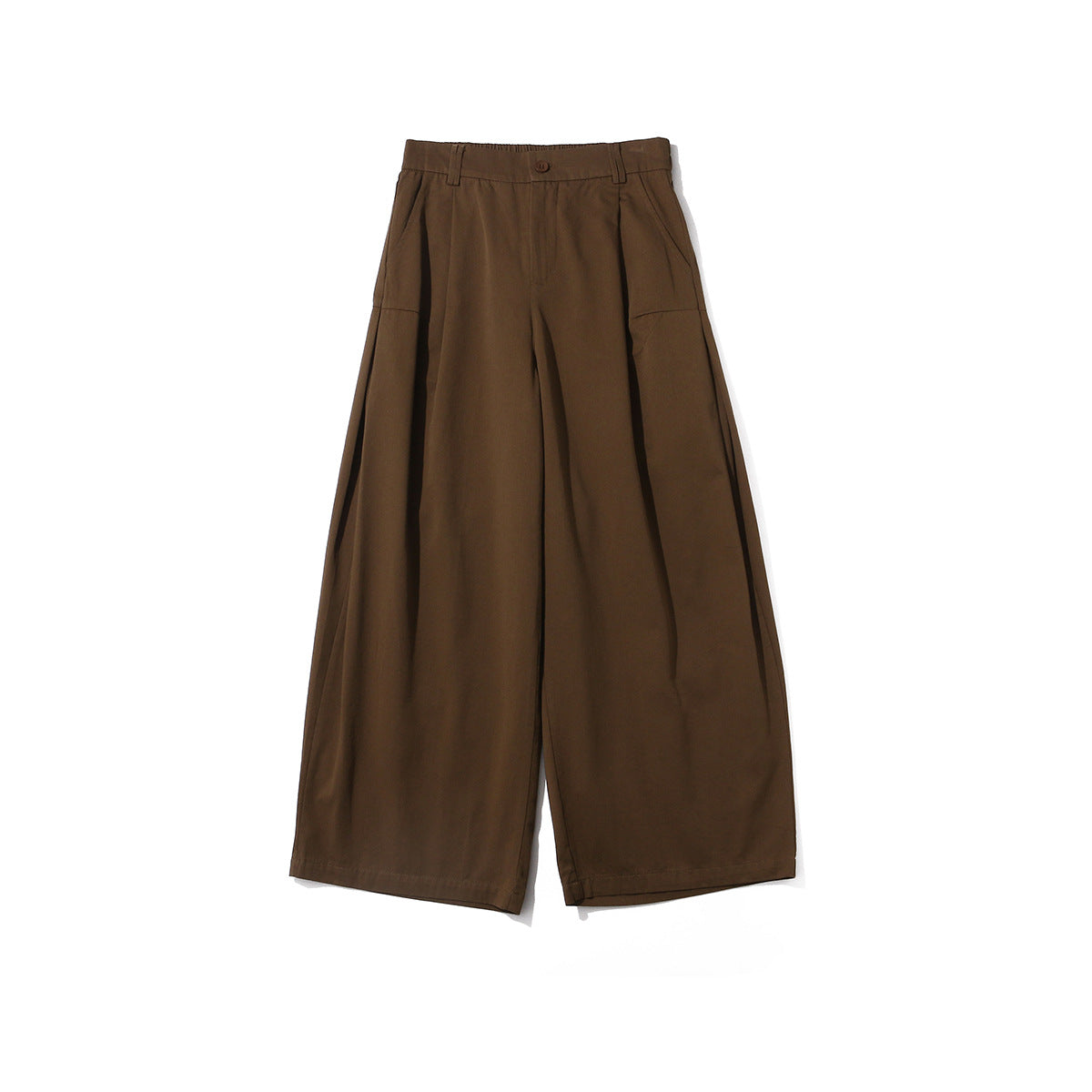 Japanese Wide Leg Pants Solid Color Casual Loose And Simple Straight-leg Trousers