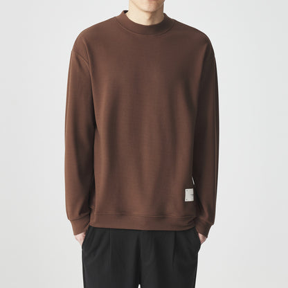 Half-high Collar Long Sleeves T-shirt Men