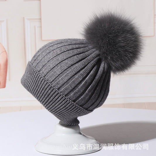 Women's Autumn Winter Woolen Cap Korean Style