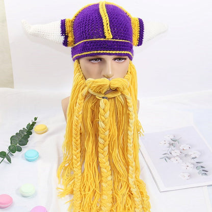 Funny Bearded Hat Knitted Wansheng Funny