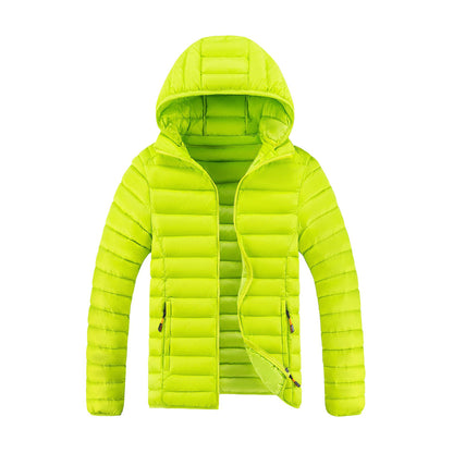 Slim-fit Lightweight Cotton-padded Plus Size Multi-color Down Jacket