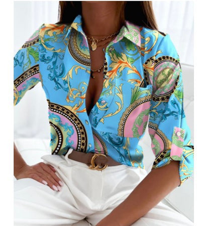 Women's Long Sleeved Shirt Shirt Print