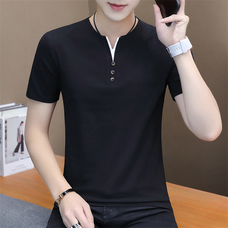 Men's Sweater Top T-shirt Versatile Casual Bottoming Shirt