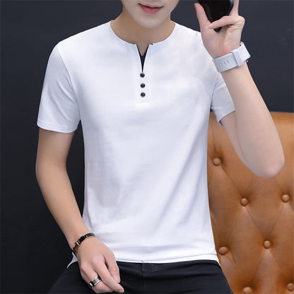 Men's Sweater Top T-shirt Versatile Casual Bottoming Shirt