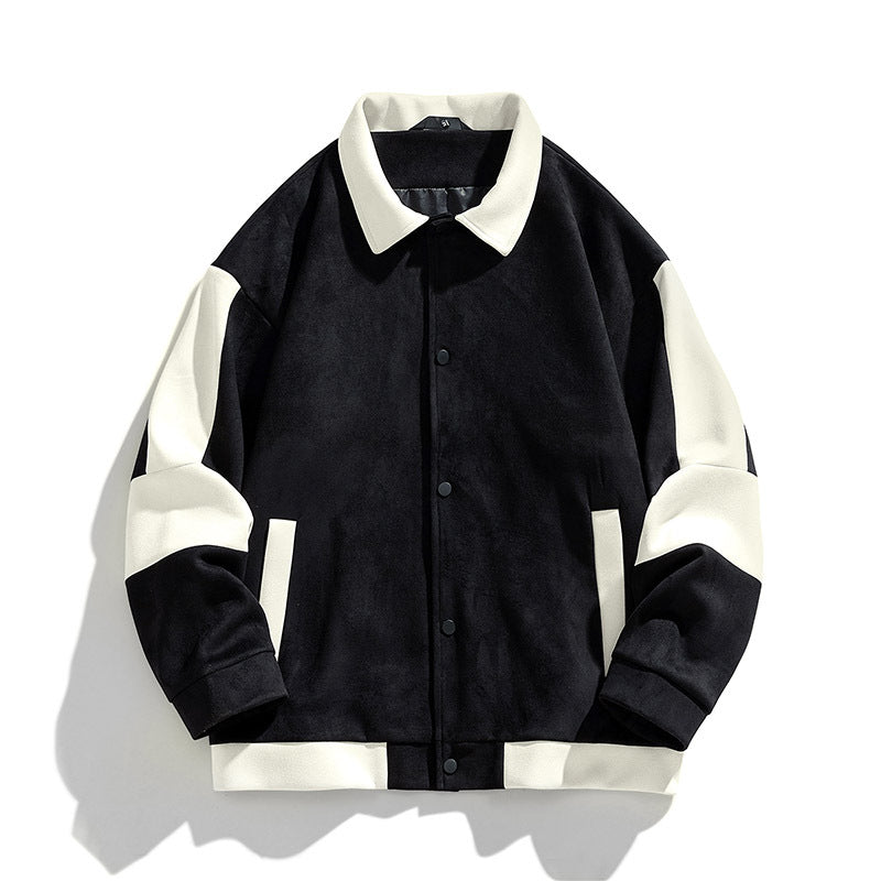 Retro Loose Men's Jacket Baseball Uniform