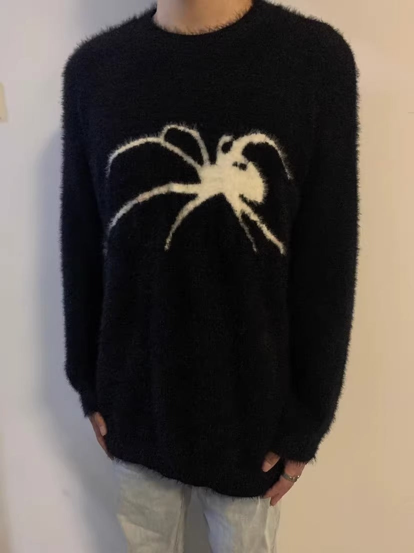 Spider Men's And Women's Loose High-grade Special-interest Design Sweater