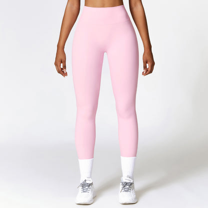 High Waist Hip Lift Brushed Yoga Pants Women's Fitness Pants