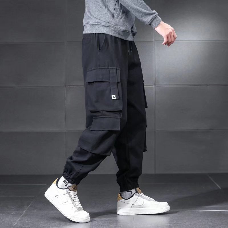 Multi-pocket Cargo Pants Men's Plus Size Loose Casual Pants