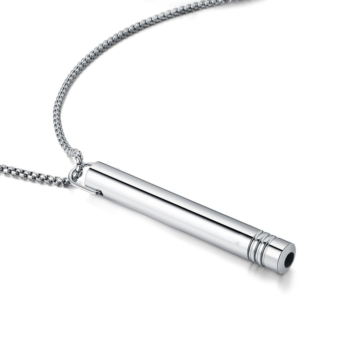 Yoga Breathing Decompression Stainless Steel Pendant Necklace