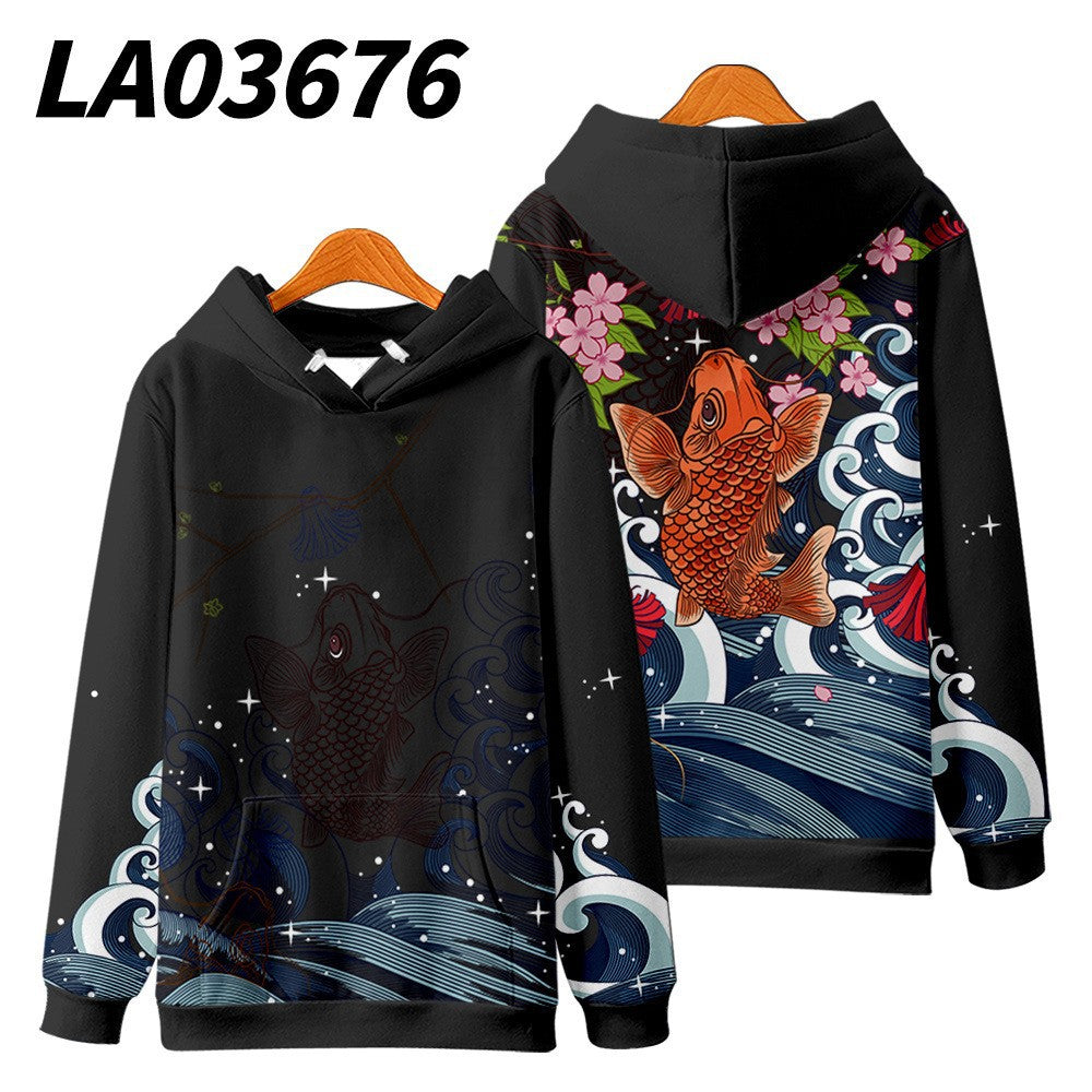 3D Digital Printed Hoodie Men And Women