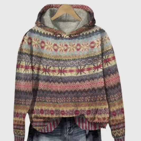 Retro Hoodie Sweater Coat