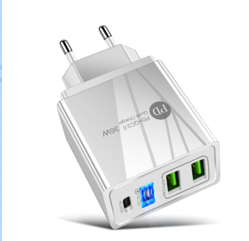 Dual USB Fast Charge Mobile Phone Charger Multi-port USB With PD Charging Head